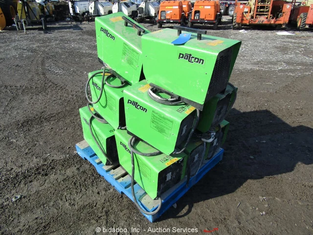 Lot of (12) Patron E9 & E6 6kW - 9 kW Portable Electric Jobsite Heaters bidadoo