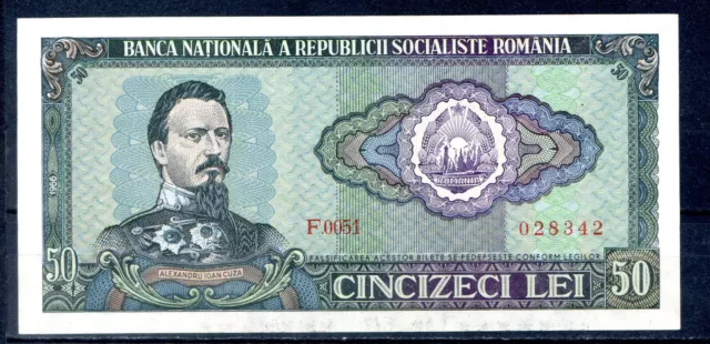 1966 Rumania ,  50 Lei,   Unc, Sc