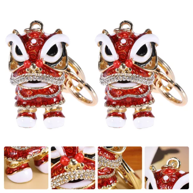 Chinese & Pi Yao Keychains - 2PCS - 2022 New Year Gift