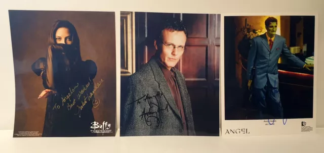 Buffy / Angel : Juliet Landau, Anthony Head,  Andy Hallett Autograph Set (Ccb)