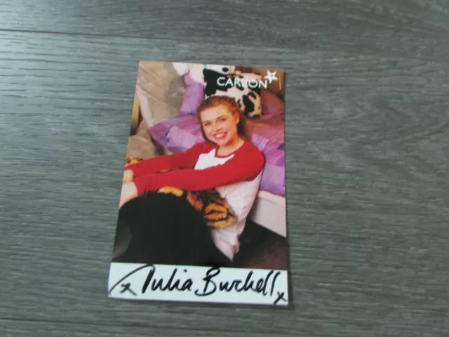 Julia Burchell Original Hand Signed Crossroads Promotional Cast Card Photo