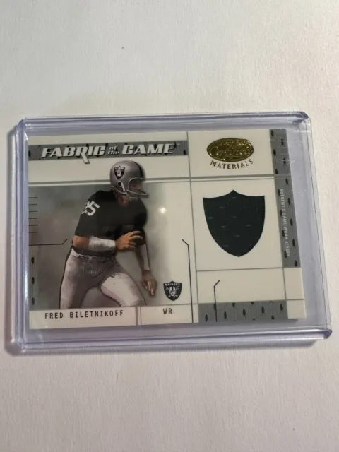 K83,748 - 2003 Leaf Certified Fabric of Game #20LO Fred Biletnikoff Jersey #/25