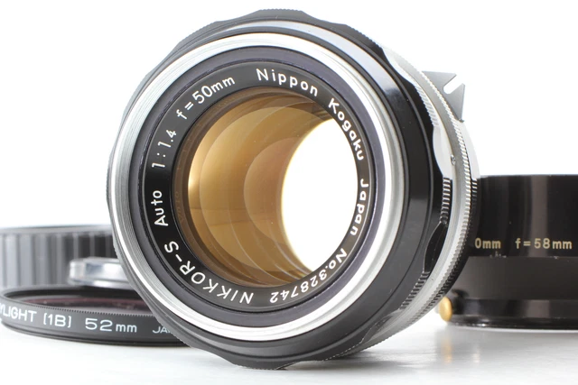 [MINT w/Hood]Nikon Nippon Kougaku NIKKOR-S Auto 50mm f/1.4 Lens PAT.PEND. JAPAN