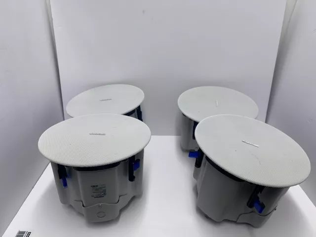 4x Crestron Saros IC6T-W-T 6.5” 2-Way In-Ceiling Speakers  *Tested Working*