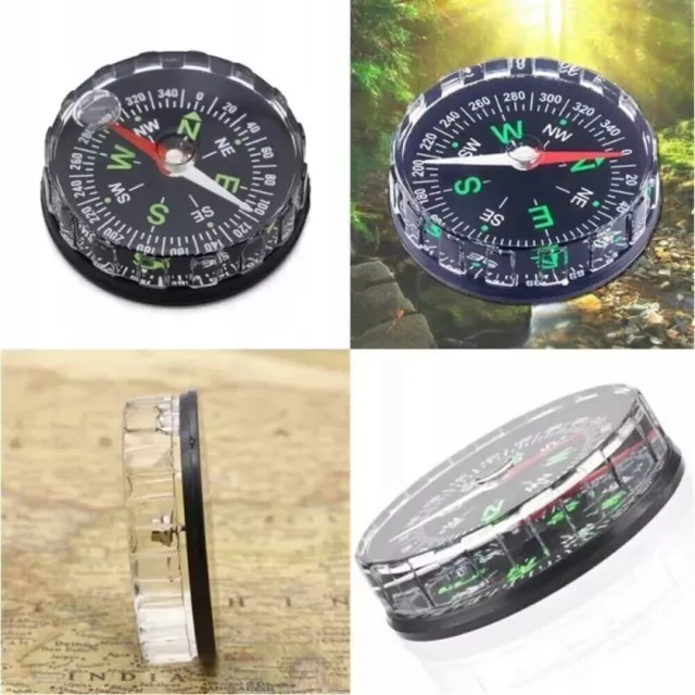 Abvsdu Outdoor-Kompass Set – 2 Stück, Wasserdicht, Mit Lupe & Lineal Für Wanderer, Pfadfinder & Camping