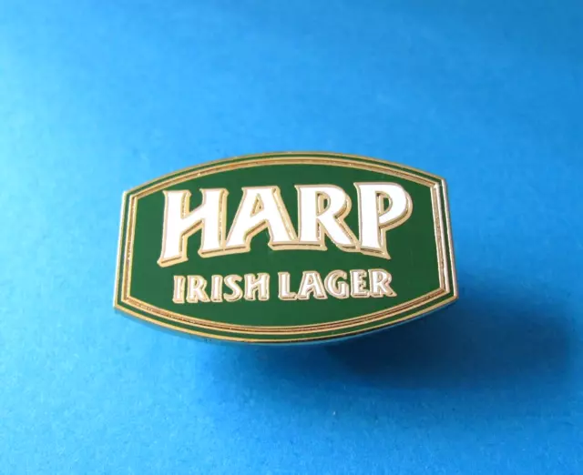 Guinness HARP Irish Lager Pin Badge. Enamel. VGC. Unused.