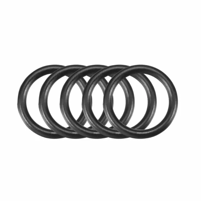 30Pcs Black Round Nitrile Butadiene Rubber NBR O-Ring 12mm x 2mm Width ✦KD