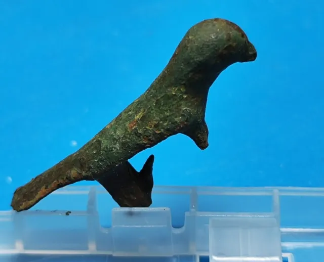 Ancient Roman Bronze ZOO Fibula.RARE!! 2