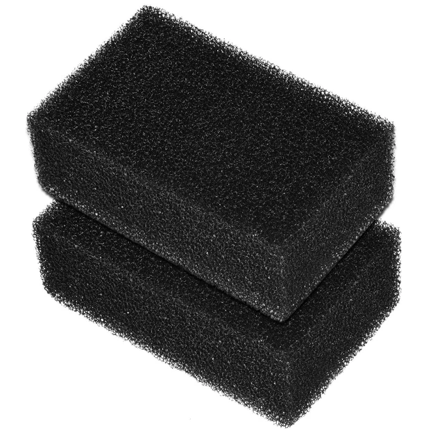 2pz Schiuma Spugna Filtro Tampone 191mm x 120mm 70mm Spessore Nero