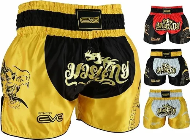 MMA Muay Thai Fight Shorts Grappling Kick Boxing Cage Fighting gym training
