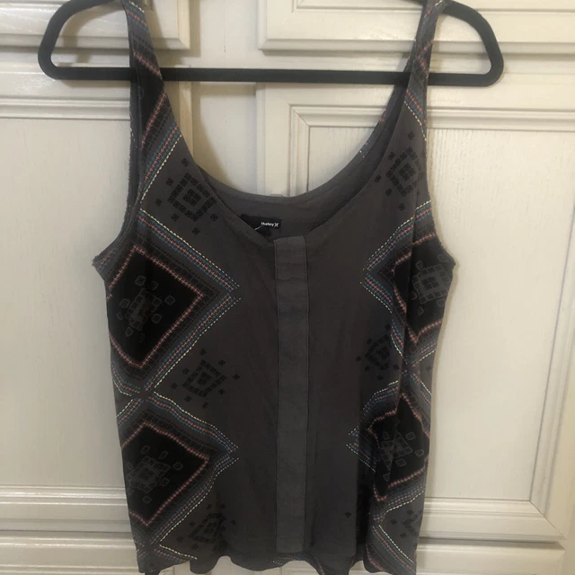 Hurley Women Multi / Grey Tank Top Size S