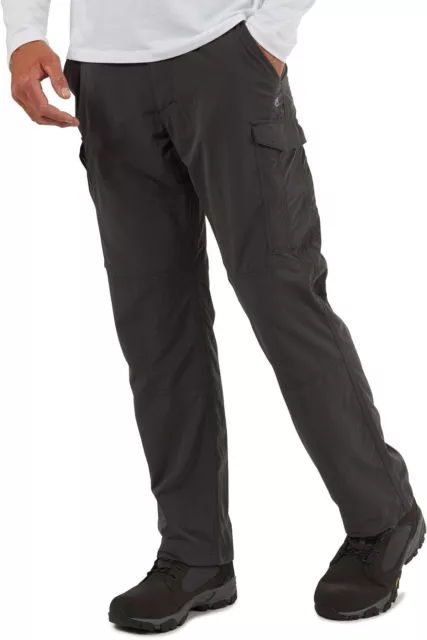 Craghoppers Mens Nosilife Cargo II (Extra Long) Walking Trousers Outdoor - Black