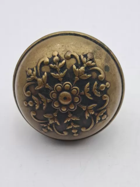 Antique Victorian Eastlake Brass / Bronze Ornate Door Knob Door Hardware