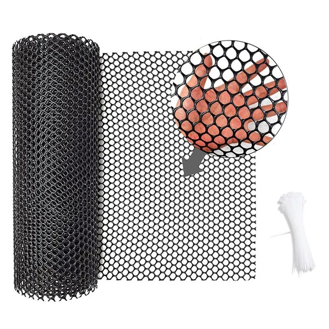 2X(Plastic Chicken Wire Fence Mesh,Fencing Wire for Gardening, Poultry5120