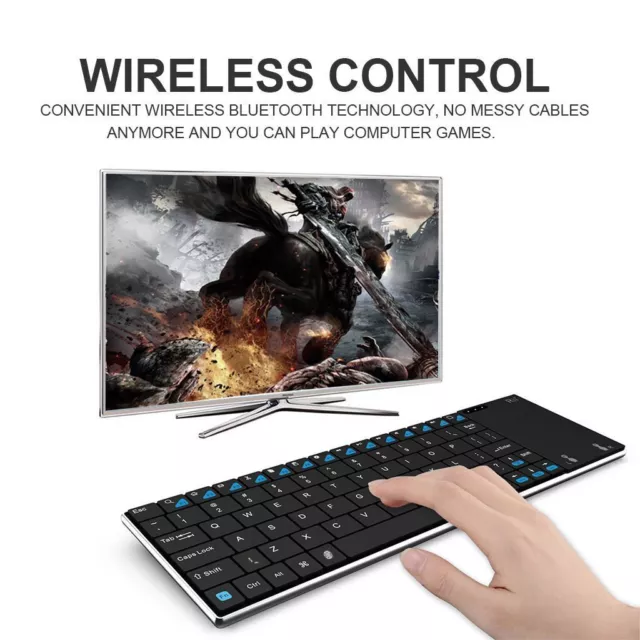 Mini Slim Wireless Keyboard And Mouse TouchPad Combo For PC Android Smart TV Box 3