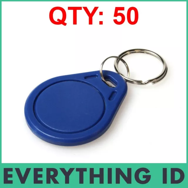 50 x UID CHANGEABLE MF CLASSIC 1K S50 KEY FOB MAGIC PROXMARK3 IC 14443 14443A