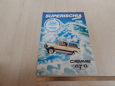 BROCHURE DEPLIANT ORIGINALE 4x4 ARO 244 LINGUA ITALIANO MONOPAGINA 