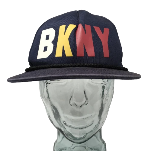 Brooklyn New York Trucker Hat Paulies NYC Cotton Blue OSFM Snapback Cap