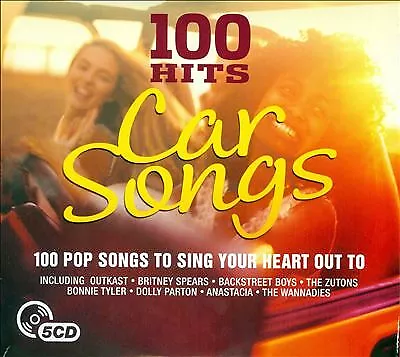 Various Artists : 100 Hits: Car Songs CD Box Set 5 discs (2016) Amazing Value