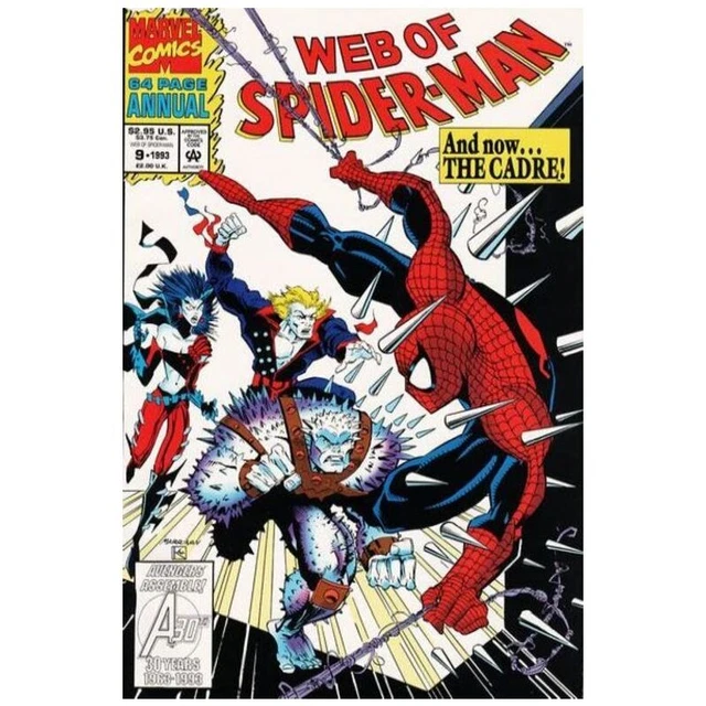 Web of Spider-Man (1985 series) Annual #9 in NM condition. Marvel comics [x]
