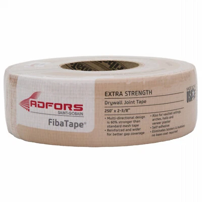 Fibatape FDW8666-U FibaTape Fiberglass Drywall Tape, Beige, 2-3/8-In. x 250-Ft.