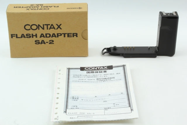 [Casi sin usar en caja] Adaptador de flash Contax SA-2 para Contax T3 TLA200 de JAPÓN