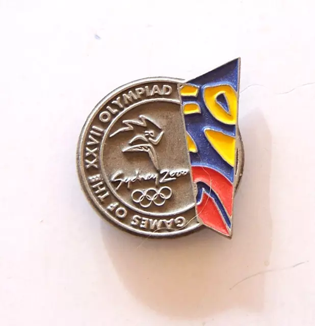 Old 2000 Sydney Olympic Games Souvenir Metal Lapel Pin Hat Badge Brooch