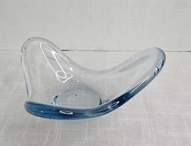 Holmegaard  Per Lütken, 1961, Ice Blue Glass, Scandinavian MCM Danish Art