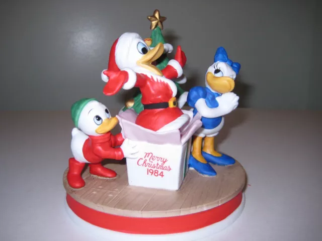 Disney 1984 Porcelain Christmas Celebrating Donald Duck 50th Birthday