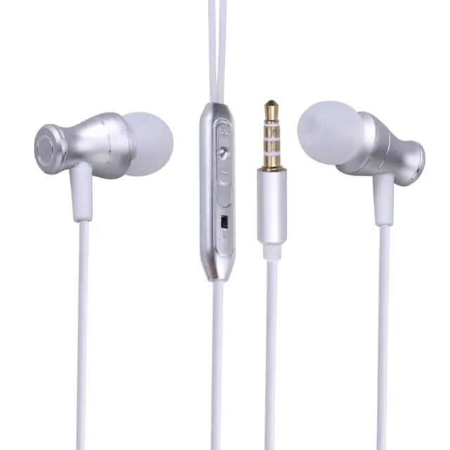 Écouteurs intra-auriculaires Filaire en métal Stéréo Bass Casque 3,5 mm Casque