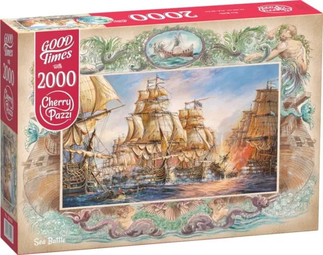 Puzzle De Barcos Veleros 2000 Piezas Cherry Pazzi 50026 Batalla Naval