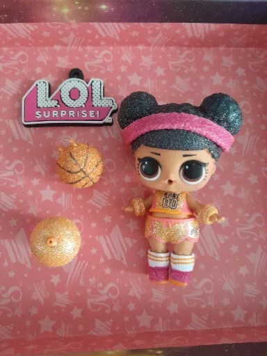 LOL Surprise Dolls HOOPS MVP Basketball SPARKLE BABY Big Sis GLITTER Black