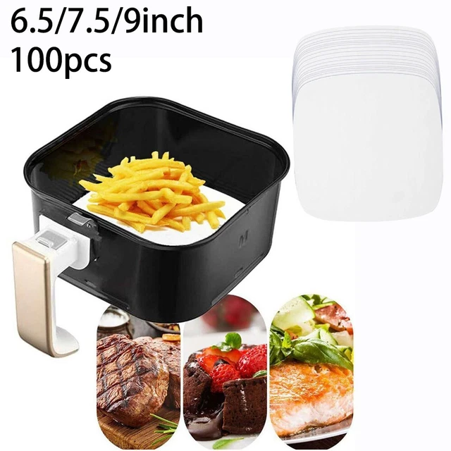 Fodere Di Carta Per Friggitrice Ad Aria – 50 Pezzi – 20 Cm – Antiaderenti E Resistenti All'Olio - 2