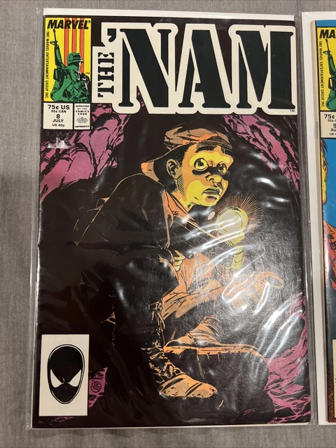 The Nam # 8 # 9 # 19 Marvel War Comic Doug Murray Vg 2