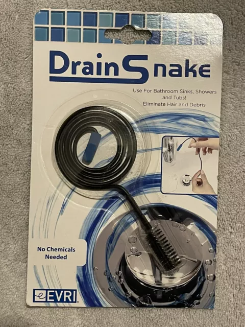 Evriholder Drain Snake - Unclog your sink with ease, Bathroom Sinks, Shower  etc