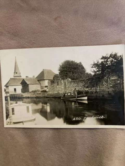 Fordwich River Stour Canterbury Kent Good Clear River Vintage Postcard