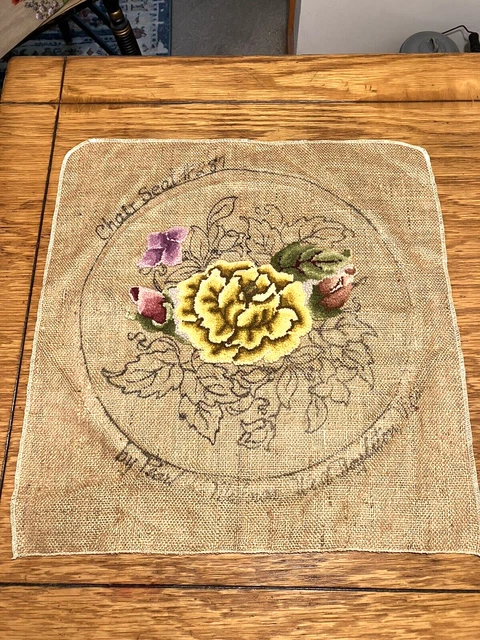 Mcgown Perla 5 Patrones De Enganche De Arpillera Para Sillas 3 Florales 1 Iniciado Y 2 Frutas
