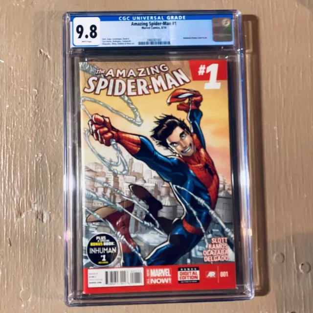 Amazing Spider-Man #1 CGC 9.8 Marvel Comics 2014 1st Print Silk Cameo