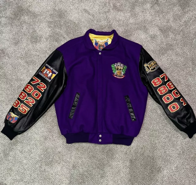 LA LAKERS WOOL & LEATHER VARSITY JACKET – Jeff Hamilton Shop