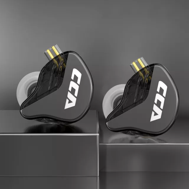 Wired Dynamic In Ear Earphones Sport Game Music Headphones (Black without mic)