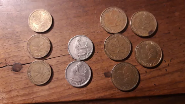 pièces Allemagne Germany coins 1950/1971