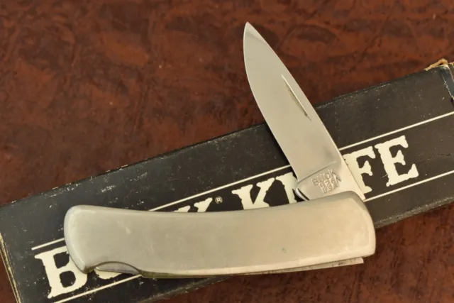 Buck Made In Usa 1988 Stainless Lockback Knife 526 Nice (14747)