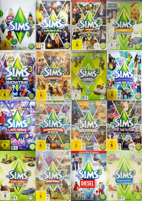 Die Sims 3 - Auswahl aus Hauptspiel und Erweiterungen - PC ⚡⚡ BLITZVERSAND ⚡⚡