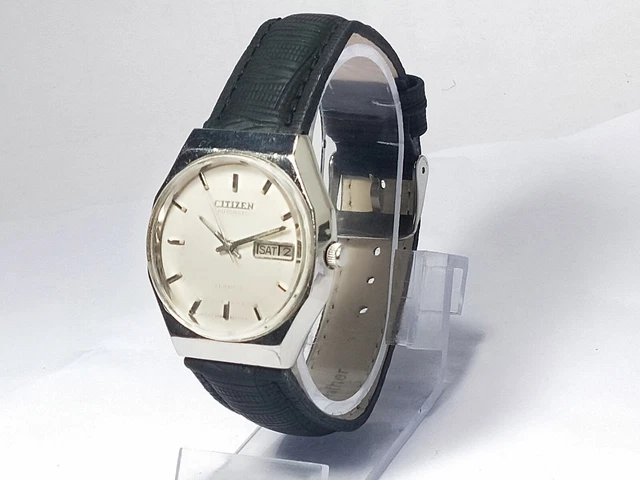 Vintage  Citizen   Automatic Movement Date Day Dial Mens Analog Wrist Watch F201