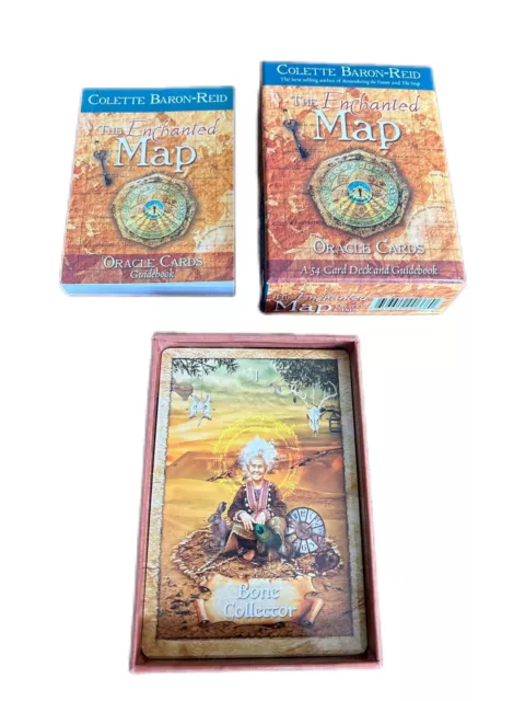 The Enchanted Map Oracle Cards by Colette Baron-Reid 54 card deck And Guide Book