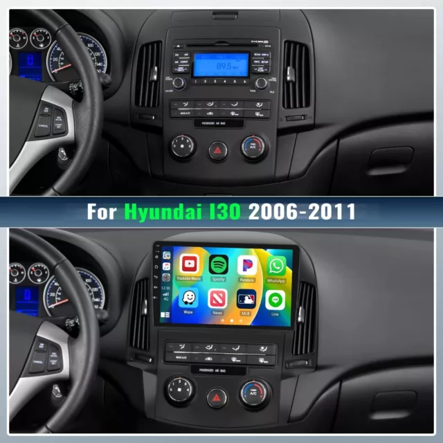 Android 13 Für Hyundai i30 MK1 FD 2006-11 Autoradio GPS Navi CarPlay DSP 4G+64GB 2