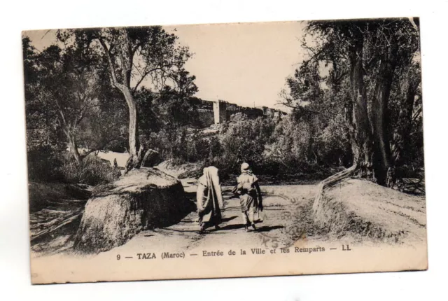 Maroc - cpa - TAZA - Entrée de la ville et les remparts  (A2836)