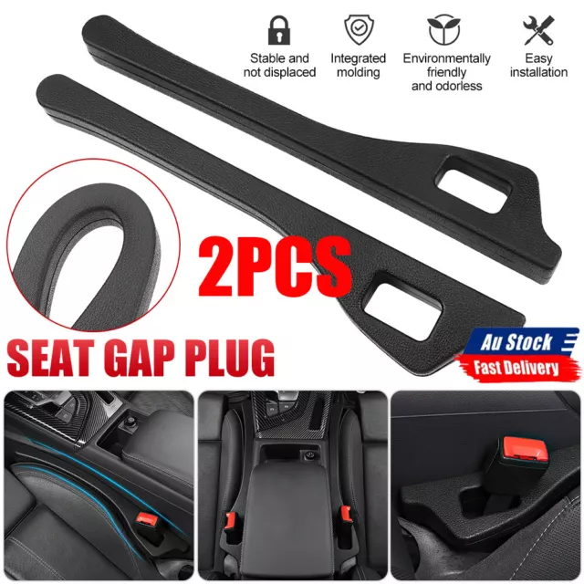 2Pcs Universal Car Seat Gap Filler Spacer Auto PU Soft Holster Blocker Pad