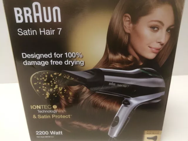 Braun Satin Hair 7 SensoDryer Haartrockner, professioneller Föhn mit Thermosens