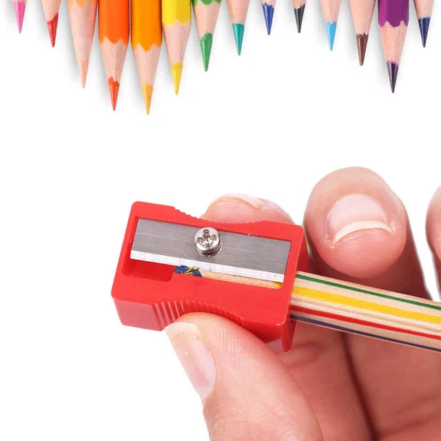 Stationery Pencil Sharpener Single Hole Plastic Sharpener Tool GOOD QUALITY